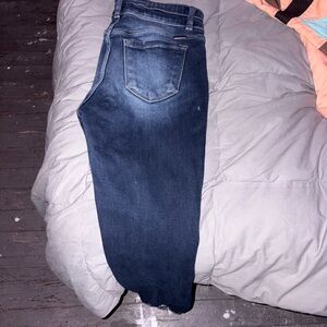 KanCan Women's High Rise Dark Blue Jeans size 28 ankle length